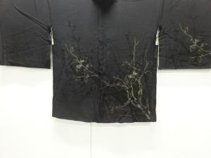 大正ロマン　紋錦紗枝葉模様織出し絵羽織